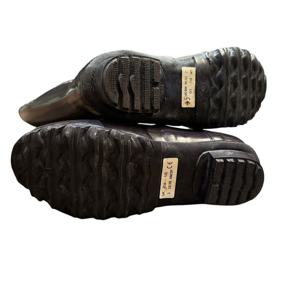 Hunter Original Women's Tall Rain Boots - Black Wellington SZ 5 - Picture 5 of 5